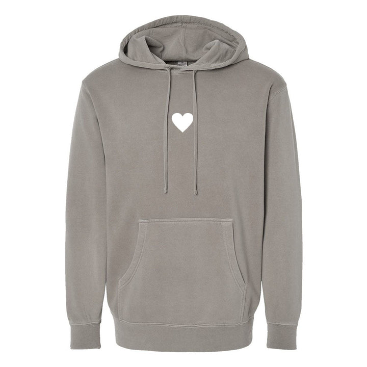 Heart Unisex Pigment - Dyed Hoodie Sweatshirt - Shepherds Shelf