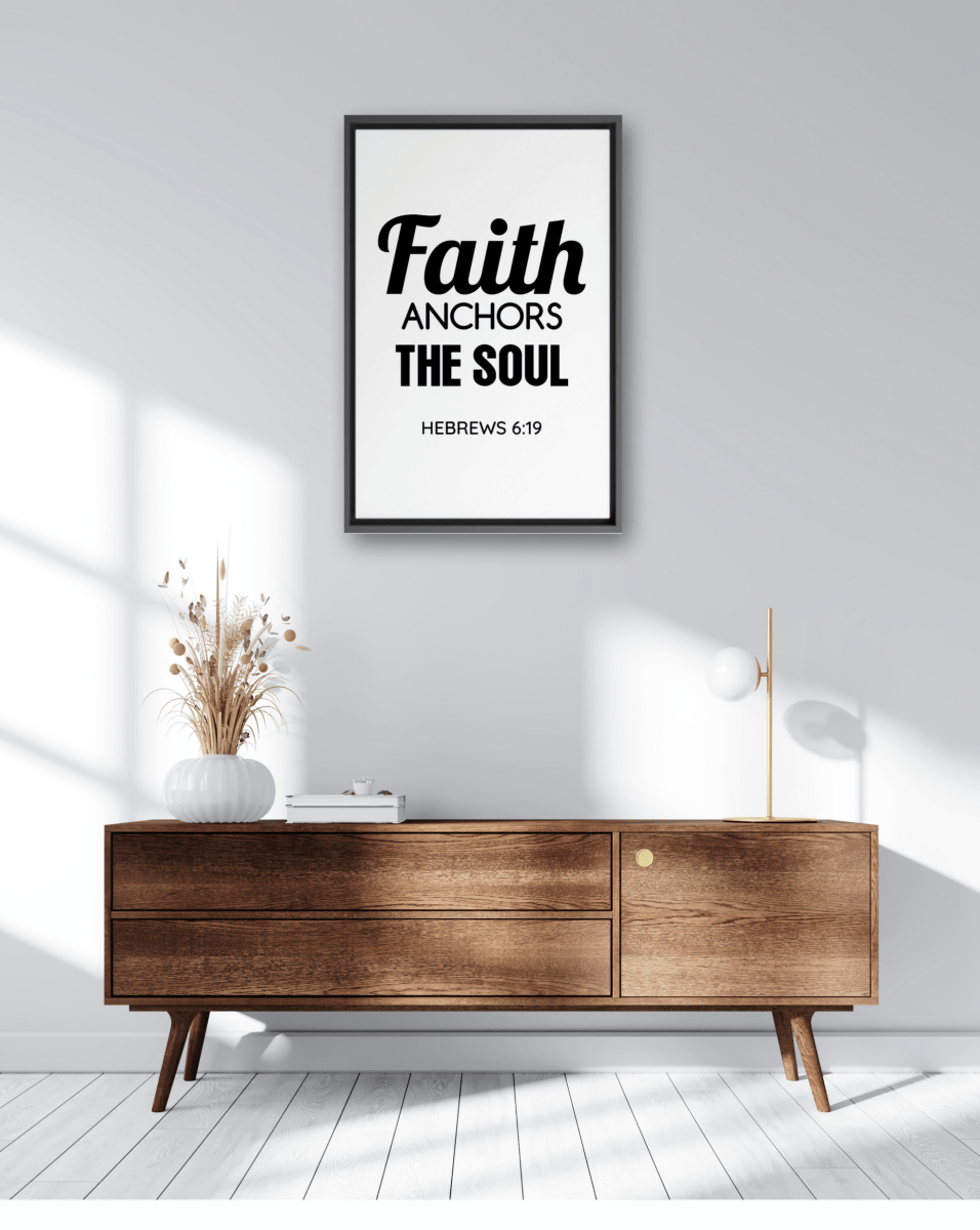 HEBREWS 6:19 Framed Canvas - Shepherds Shelf