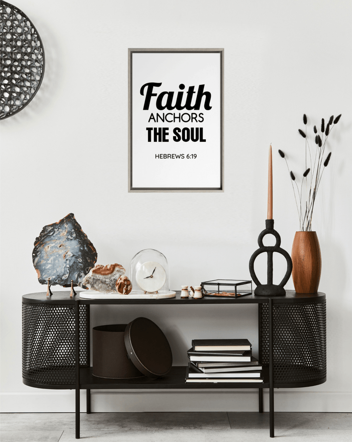 HEBREWS 6:19 Framed Canvas - Shepherds Shelf