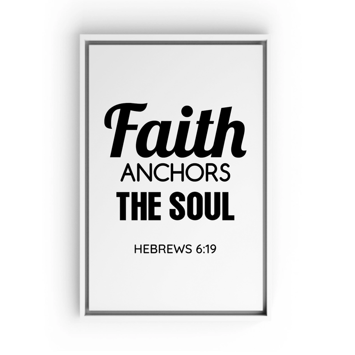 HEBREWS 6:19 Framed Canvas - Shepherds Shelf