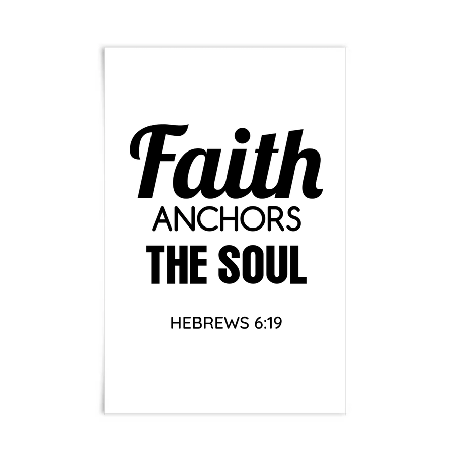 Hebrews 6:19 Scripture Poster - Shepherds Shelf