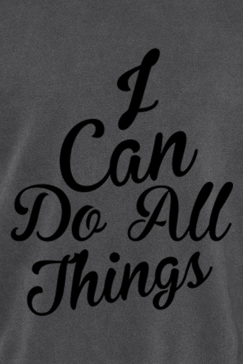 I Can do All Things Unisex Pigment - Dyed Crewneck Sweatshirt - Shepherds Shelf