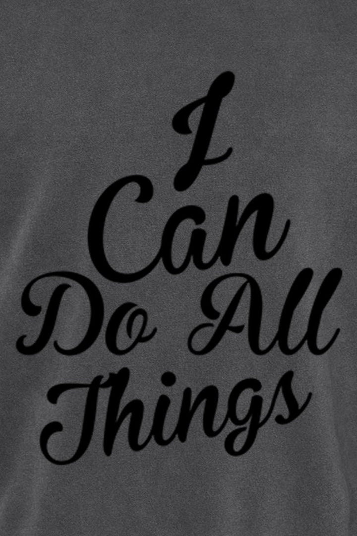 I Can do All Things Unisex Pigment - Dyed Crewneck Sweatshirt - Shepherds Shelf