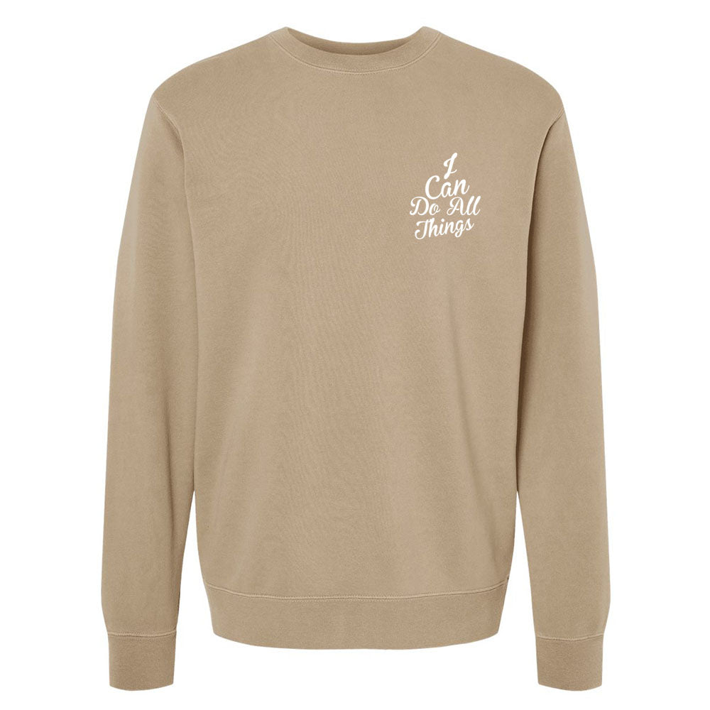 I Can do All Things Unisex Pigment - Dyed Crewneck Sweatshirt - Shepherds Shelf