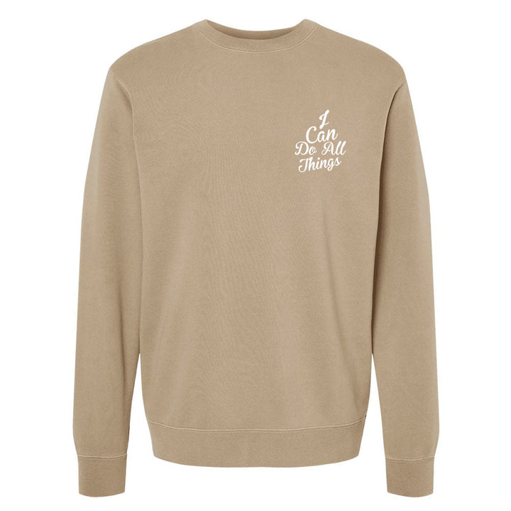 I Can do All Things Unisex Pigment - Dyed Crewneck Sweatshirt - Shepherds Shelf