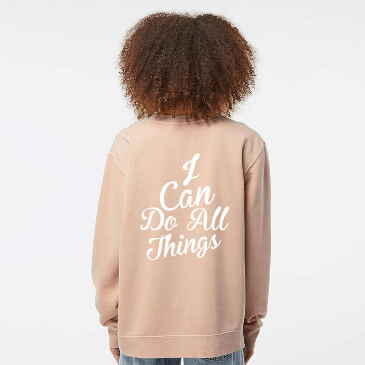 I Can do All Things Unisex Pigment - Dyed Crewneck Sweatshirt - Shepherds Shelf