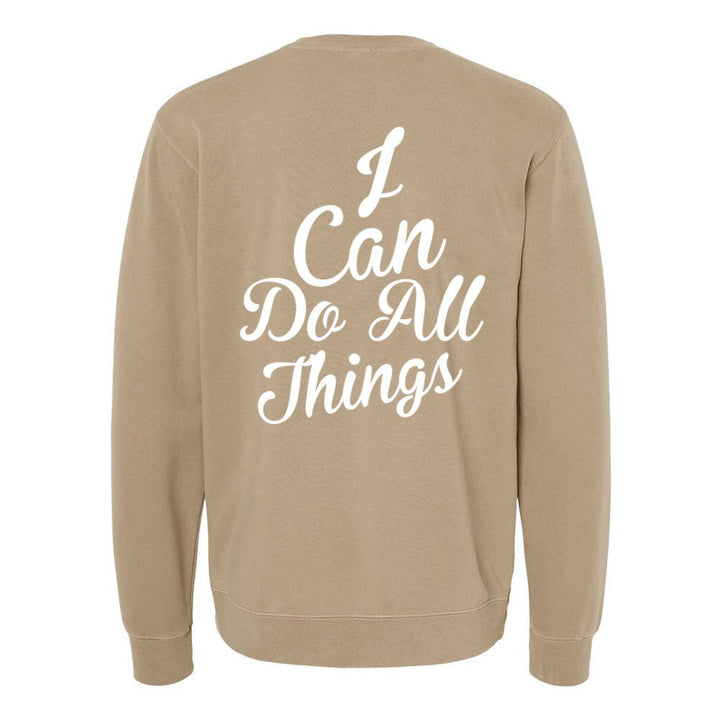I Can do All Things Unisex Pigment - Dyed Crewneck Sweatshirt - Shepherds Shelf