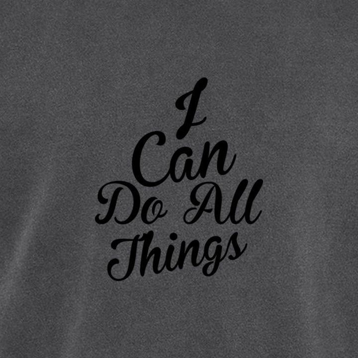 I Can do All Things Unisex Pigment - Dyed Crewneck Sweatshirt - Shepherds Shelf