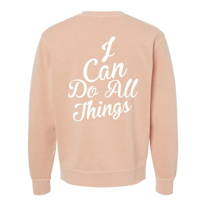 I Can do All Things Unisex Pigment - Dyed Crewneck Sweatshirt - Shepherds Shelf