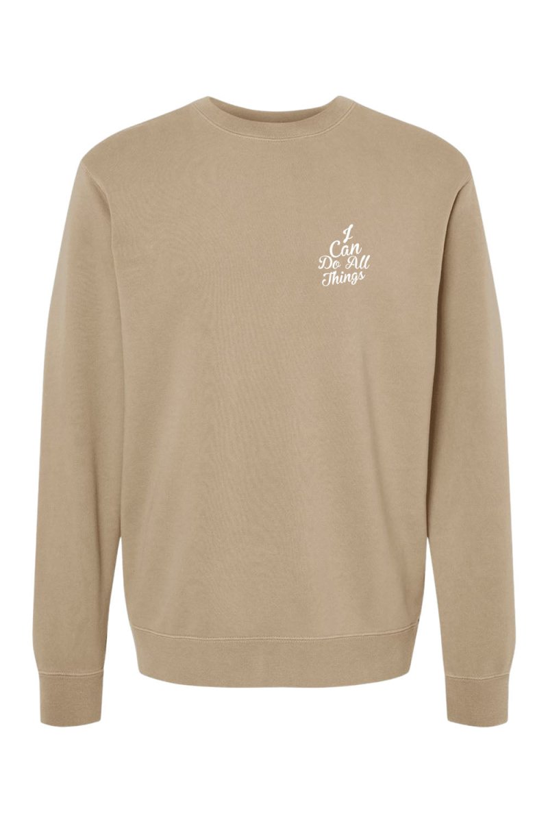 I Can do All Things Unisex Pigment - Dyed Crewneck Sweatshirt - Shepherds Shelf