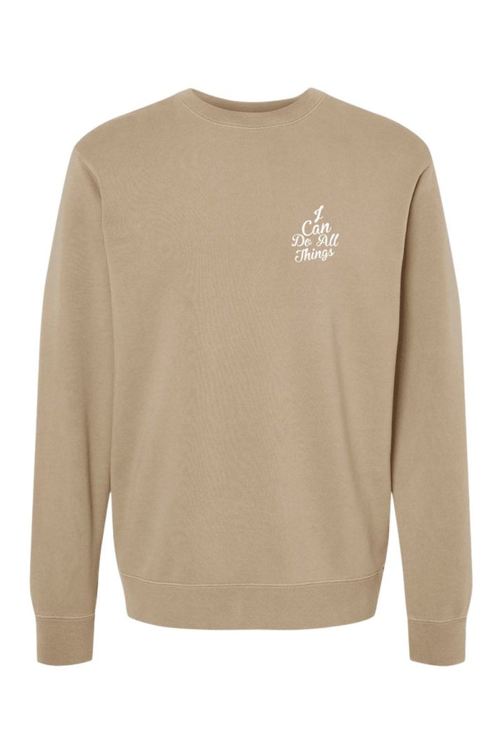 I Can do All Things Unisex Pigment - Dyed Crewneck Sweatshirt - Shepherds Shelf