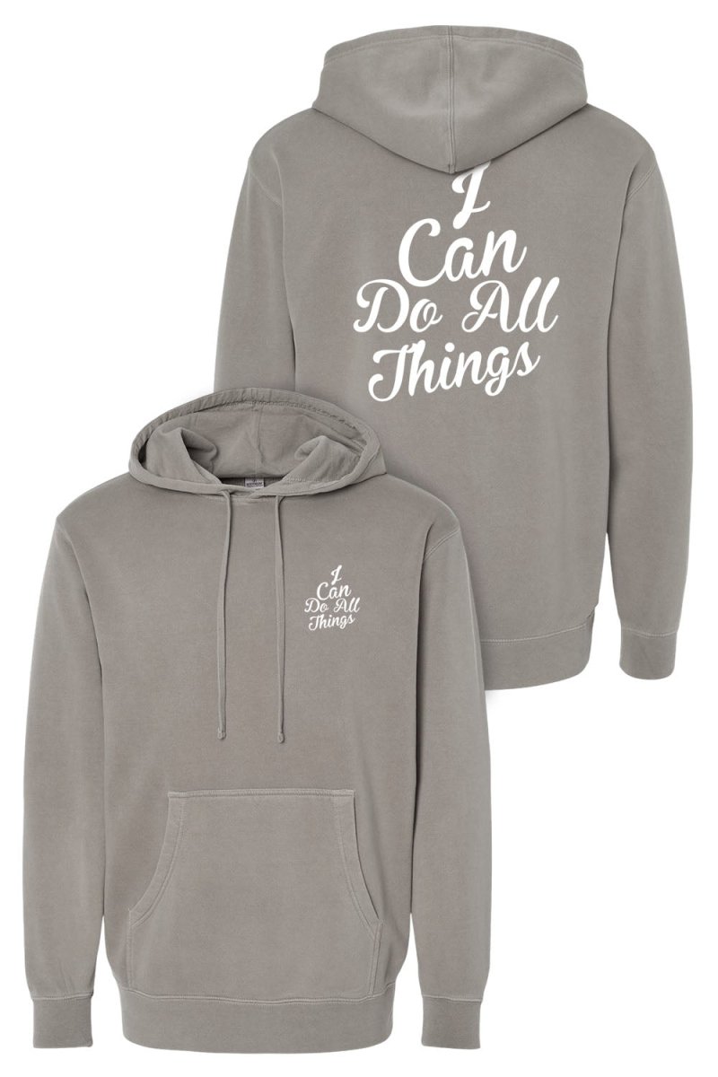 I Can do All Things Unisex Pigment - Dyed Hoodie Sweatshirt - Shepherds Shelf