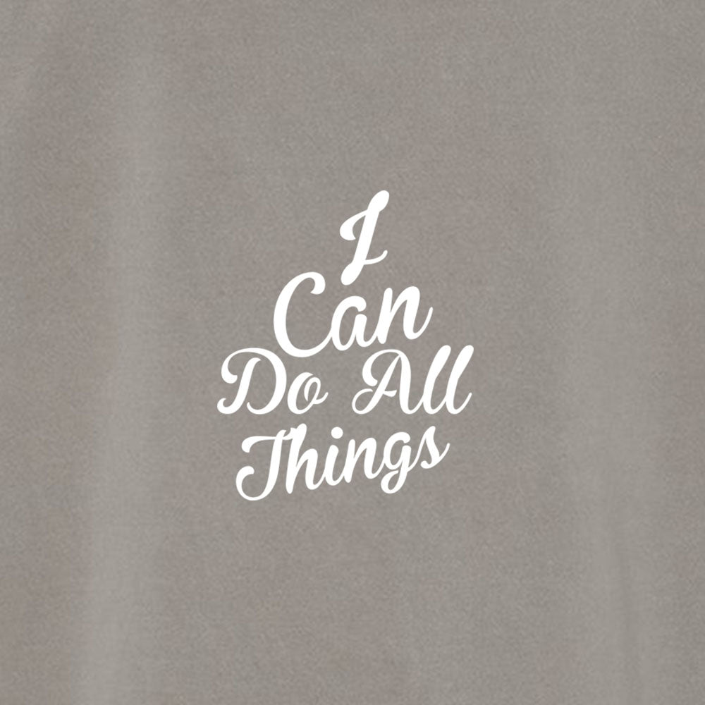 I Can do All Things Unisex Pigment - Dyed Hoodie Sweatshirt - Shepherds Shelf