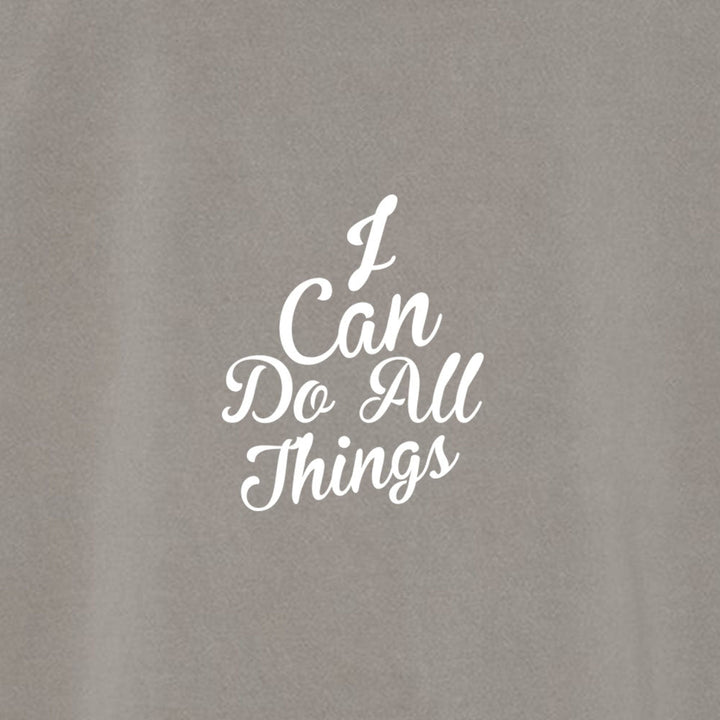 I Can do All Things Unisex Pigment - Dyed Hoodie Sweatshirt - Shepherds Shelf