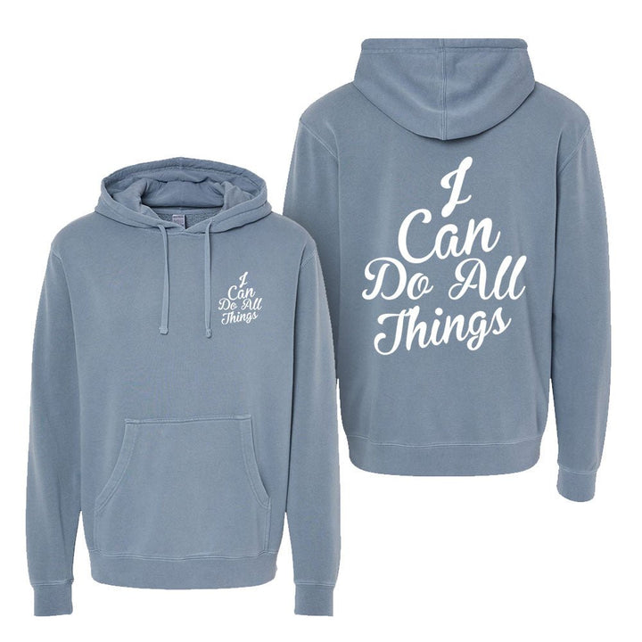 I Can do All Things Unisex Pigment - Dyed Hoodie Sweatshirt - Shepherds Shelf