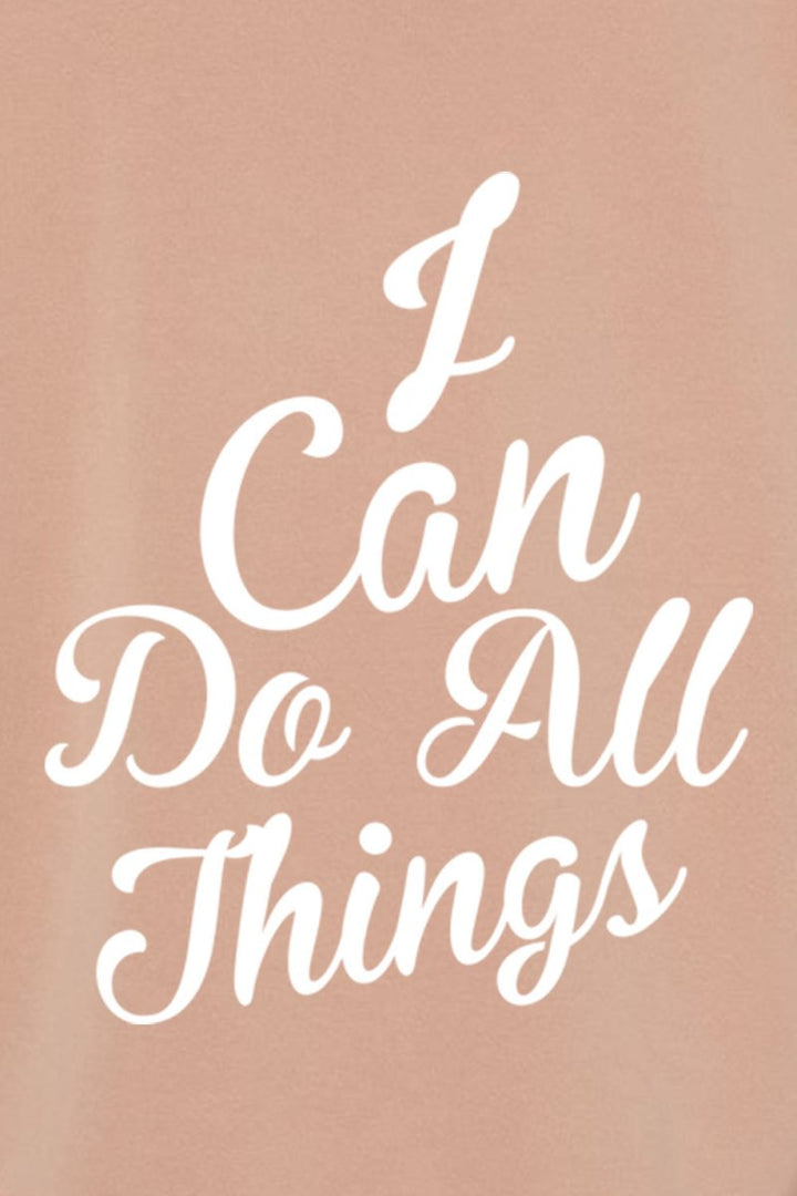 I Can do All Things Unisex Pigment - Dyed Hoodie Sweatshirt - Shepherds Shelf