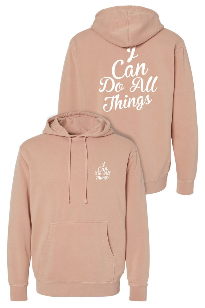 I Can do All Things Unisex Pigment - Dyed Hoodie Sweatshirt - Shepherds Shelf