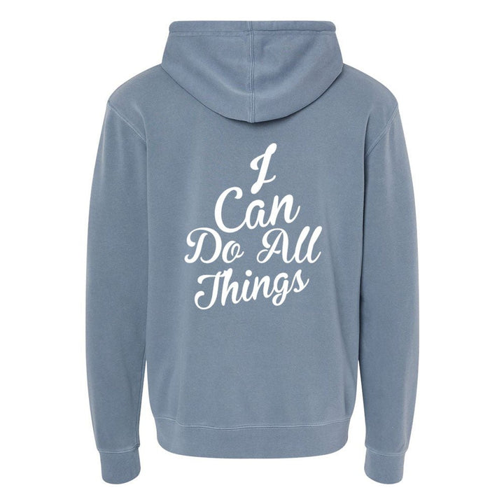 I Can do All Things Unisex Pigment - Dyed Hoodie Sweatshirt - Shepherds Shelf