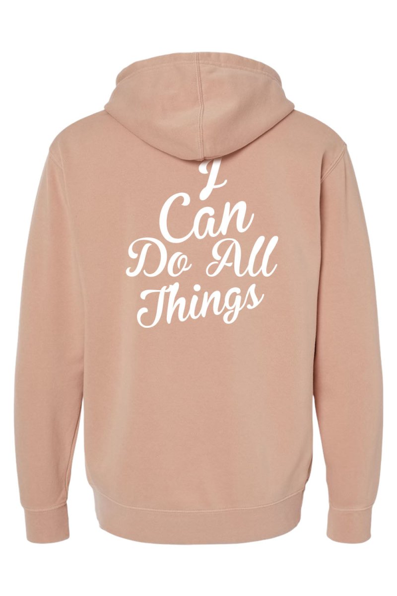I Can do All Things Unisex Pigment - Dyed Hoodie Sweatshirt - Shepherds Shelf