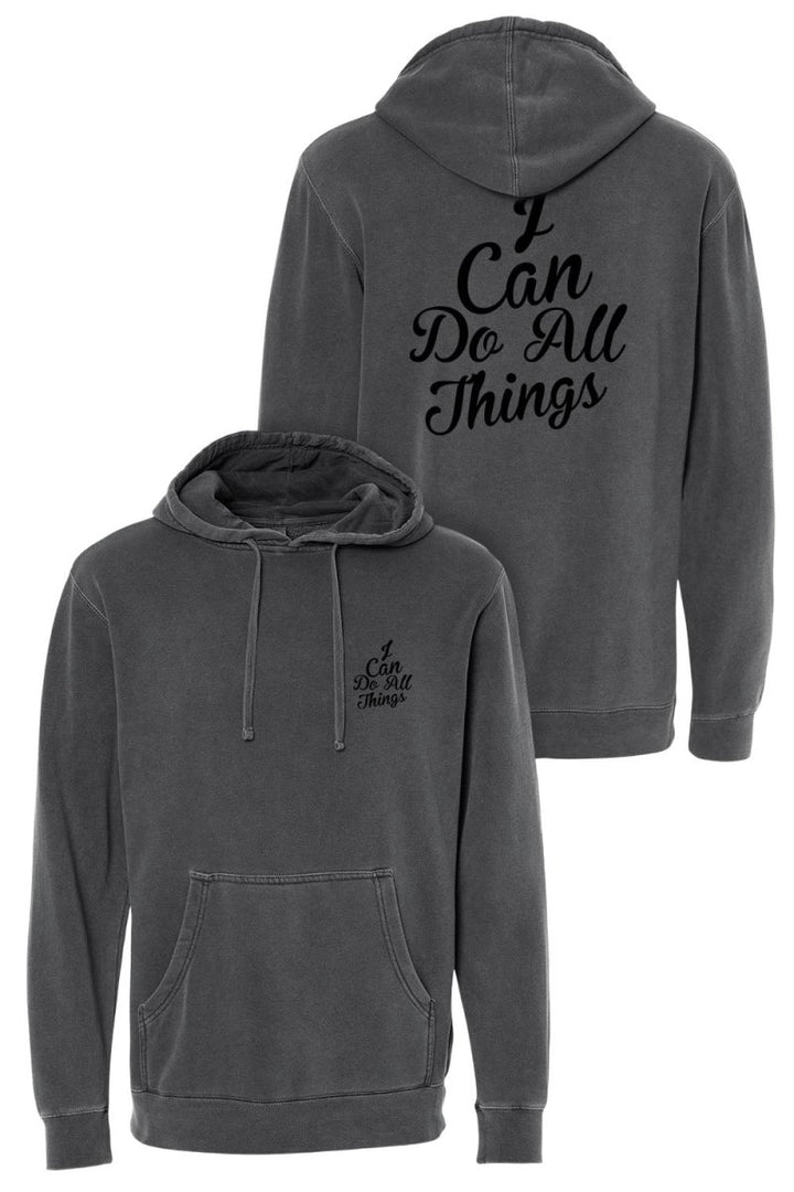 I Can do All Things Unisex Pigment - Dyed Hoodie Sweatshirt - Shepherds Shelf