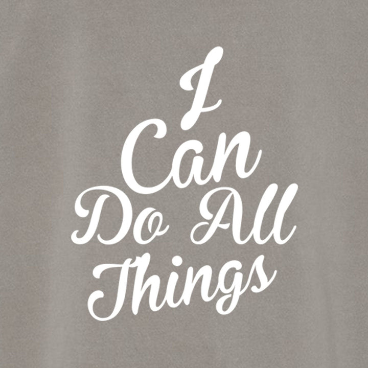I Can do All Things Unisex Pigment - Dyed Hoodie Sweatshirt - Shepherds Shelf