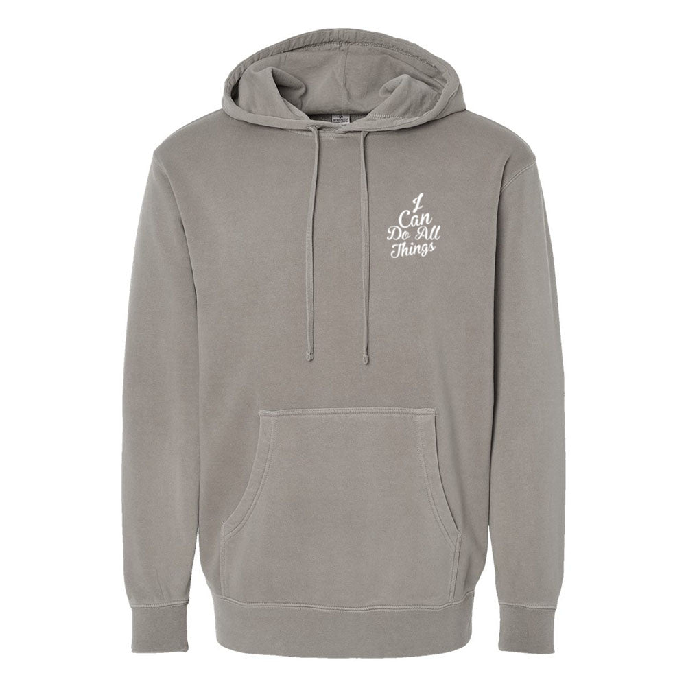I Can do All Things Unisex Pigment - Dyed Hoodie Sweatshirt - Shepherds Shelf