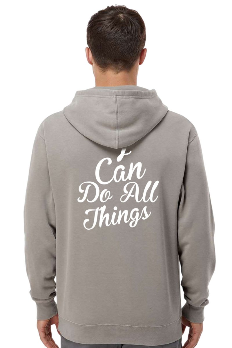 I Can do All Things Unisex Pigment - Dyed Hoodie Sweatshirt - Shepherds Shelf