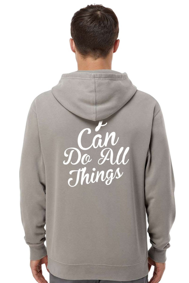 I Can do All Things Unisex Pigment - Dyed Hoodie Sweatshirt - Shepherds Shelf