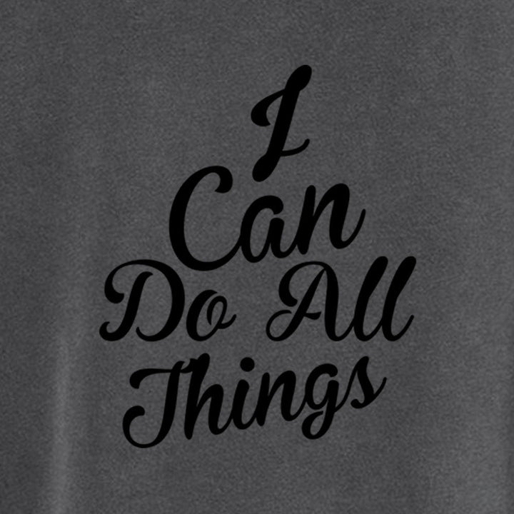 I Can do All Things Unisex Pigment - Dyed Hoodie Sweatshirt - Shepherds Shelf