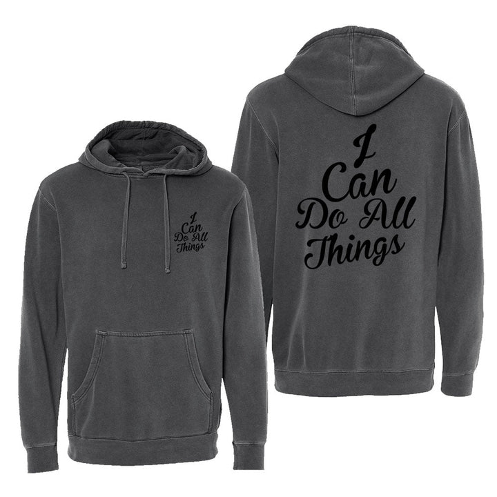 I Can do All Things Unisex Pigment - Dyed Hoodie Sweatshirt - Shepherds Shelf