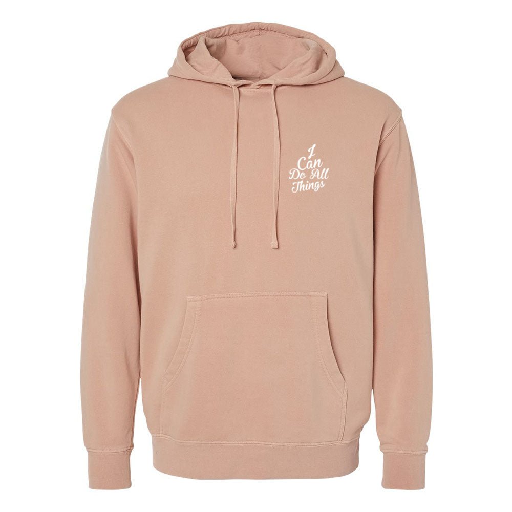 I Can do All Things Unisex Pigment - Dyed Hoodie Sweatshirt - Shepherds Shelf