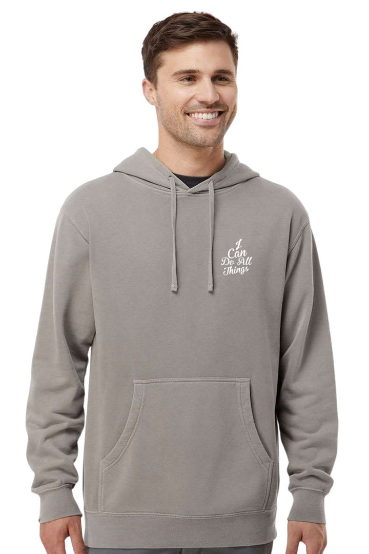 I Can do All Things Unisex Pigment - Dyed Hoodie Sweatshirt - Shepherds Shelf