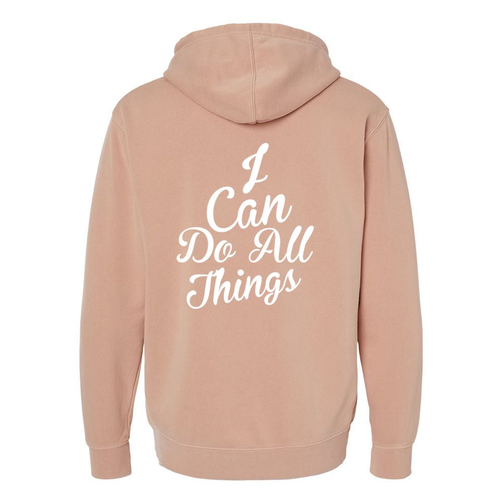 I Can do All Things Unisex Pigment - Dyed Hoodie Sweatshirt - Shepherds Shelf