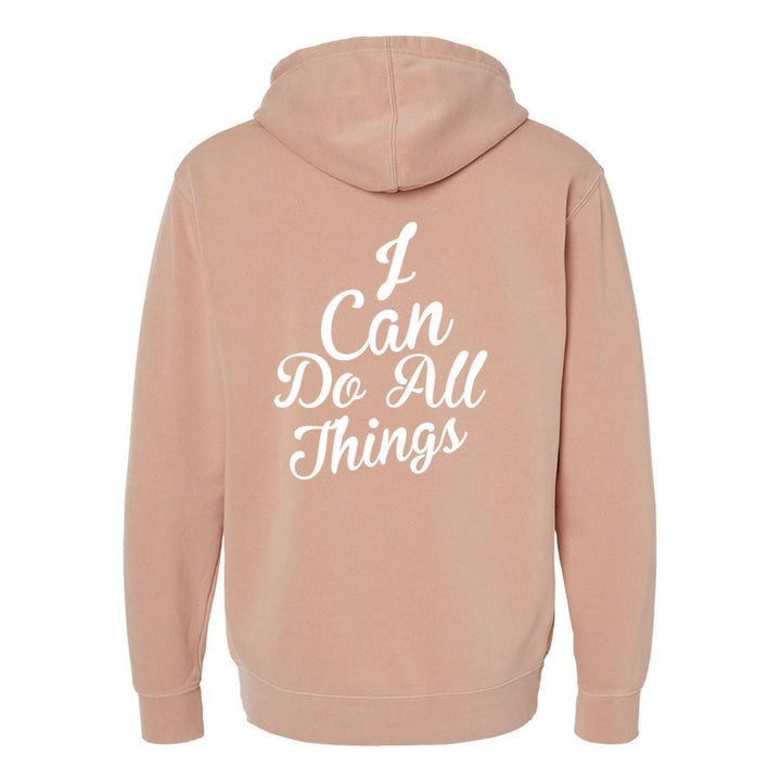 I Can do All Things Unisex Pigment - Dyed Hoodie Sweatshirt - Shepherds Shelf