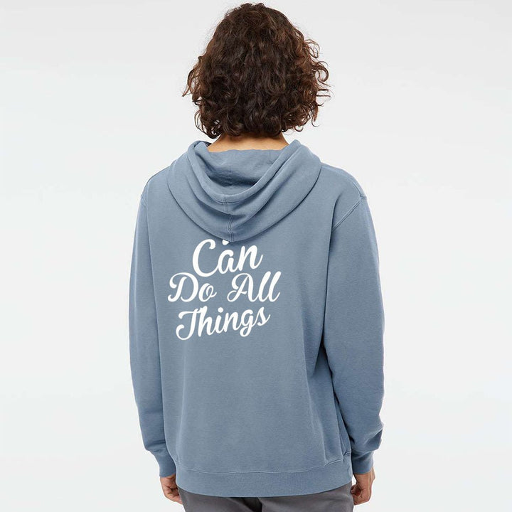 I Can do All Things Unisex Pigment - Dyed Hoodie Sweatshirt - Shepherds Shelf