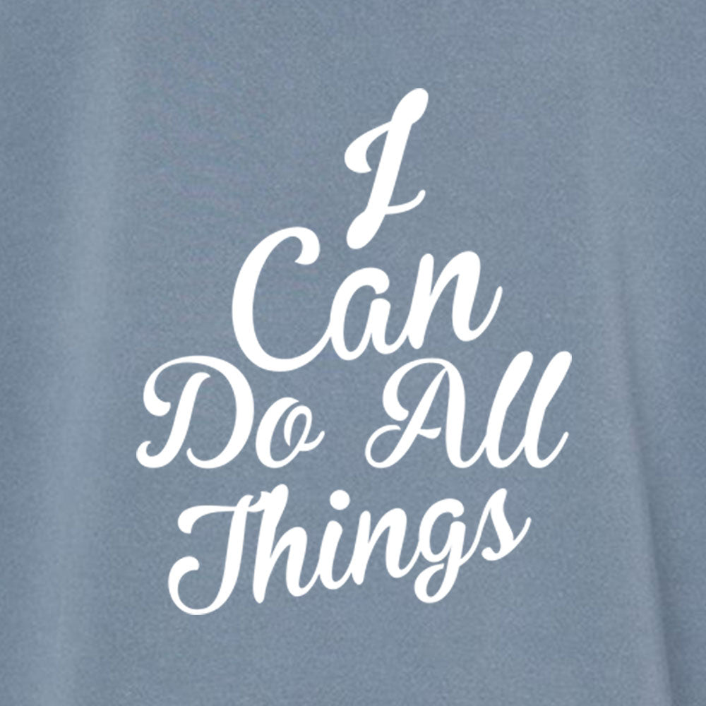 I Can do All Things Unisex Pigment - Dyed Hoodie Sweatshirt - Shepherds Shelf