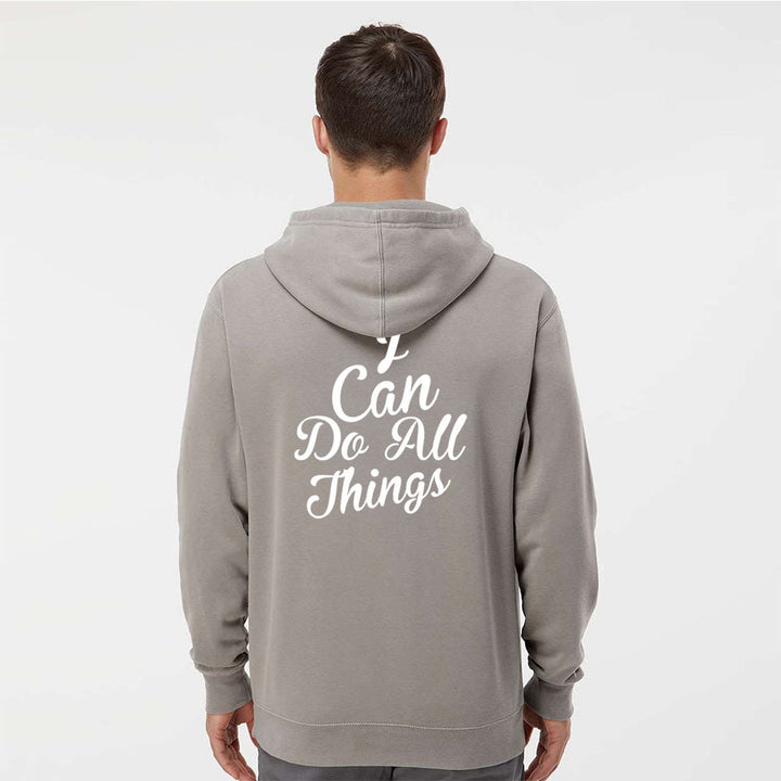 I Can do All Things Unisex Pigment - Dyed Hoodie Sweatshirt - Shepherds Shelf
