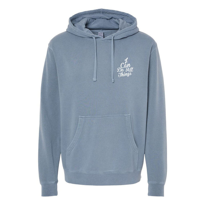 I Can do All Things Unisex Pigment - Dyed Hoodie Sweatshirt - Shepherds Shelf