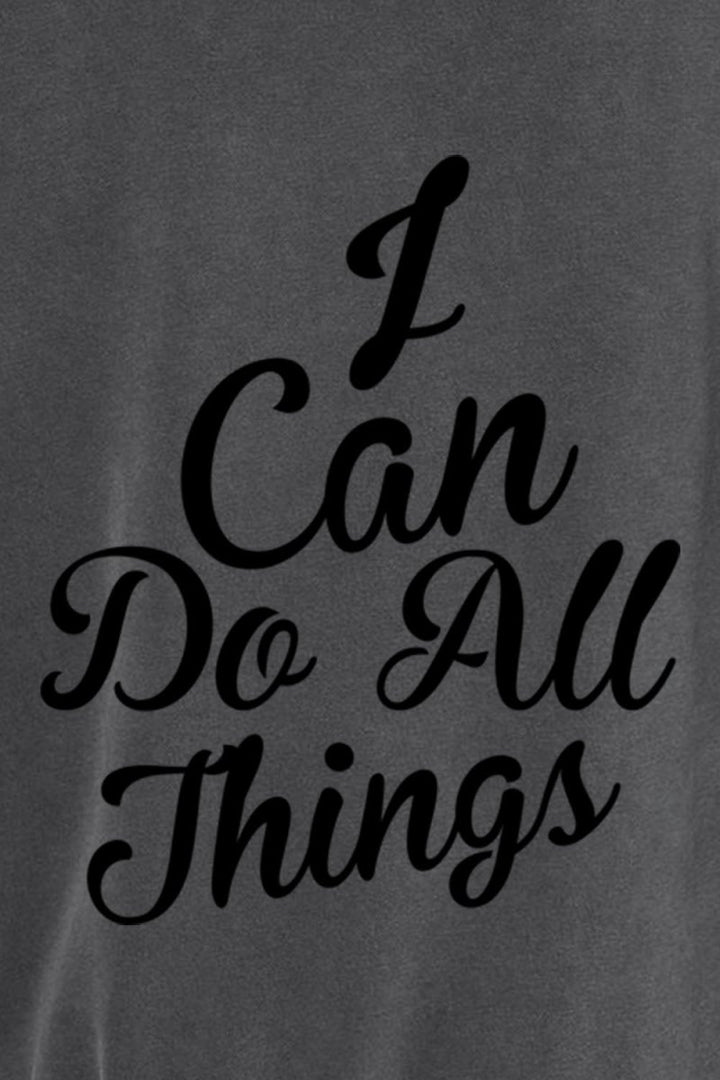 I Can do All Things Unisex Pigment - Dyed Hoodie Sweatshirt - Shepherds Shelf