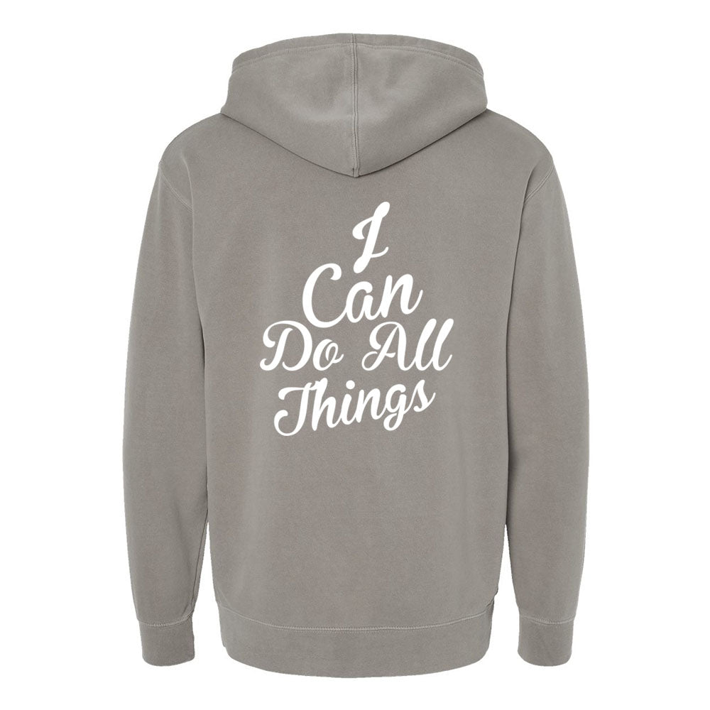 I Can do All Things Unisex Pigment - Dyed Hoodie Sweatshirt - Shepherds Shelf