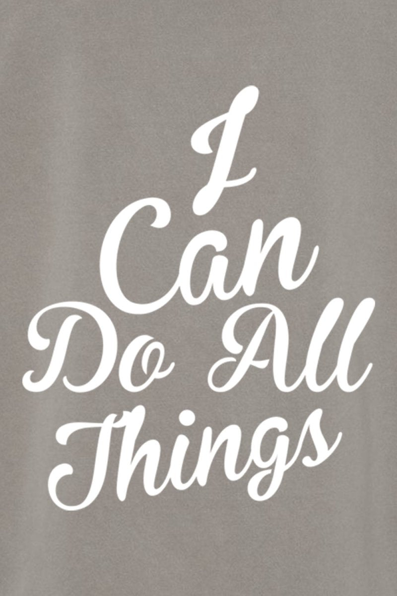 I Can do All Things Unisex Pigment - Dyed Hoodie Sweatshirt - Shepherds Shelf