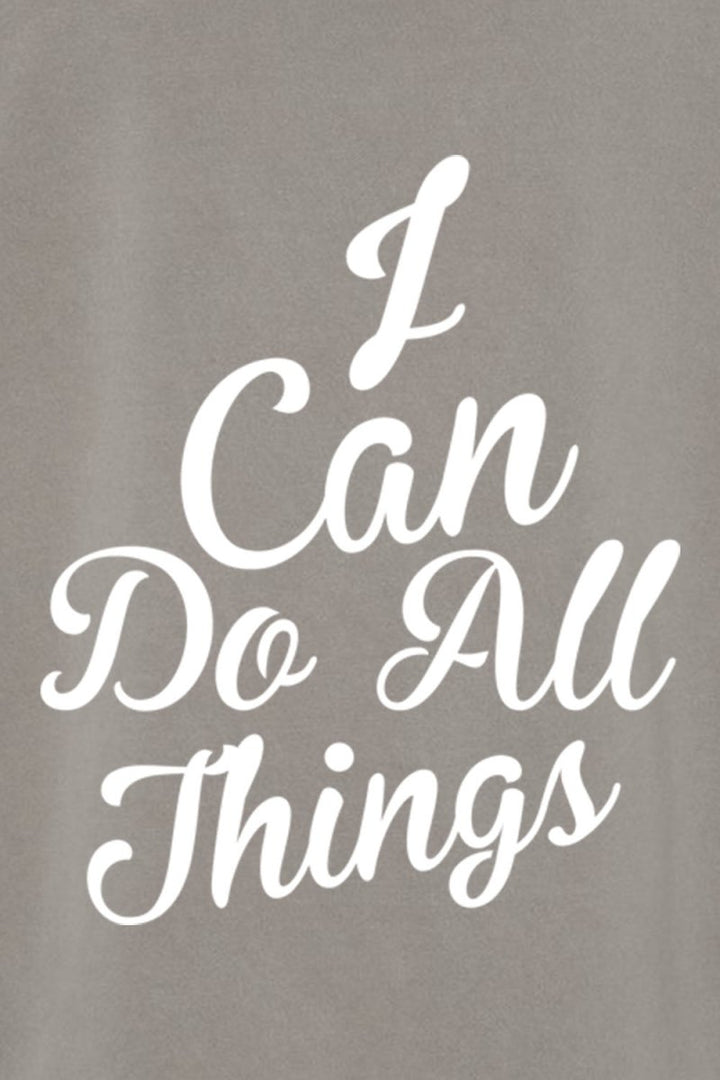 I Can do All Things Unisex Pigment - Dyed Hoodie Sweatshirt - Shepherds Shelf