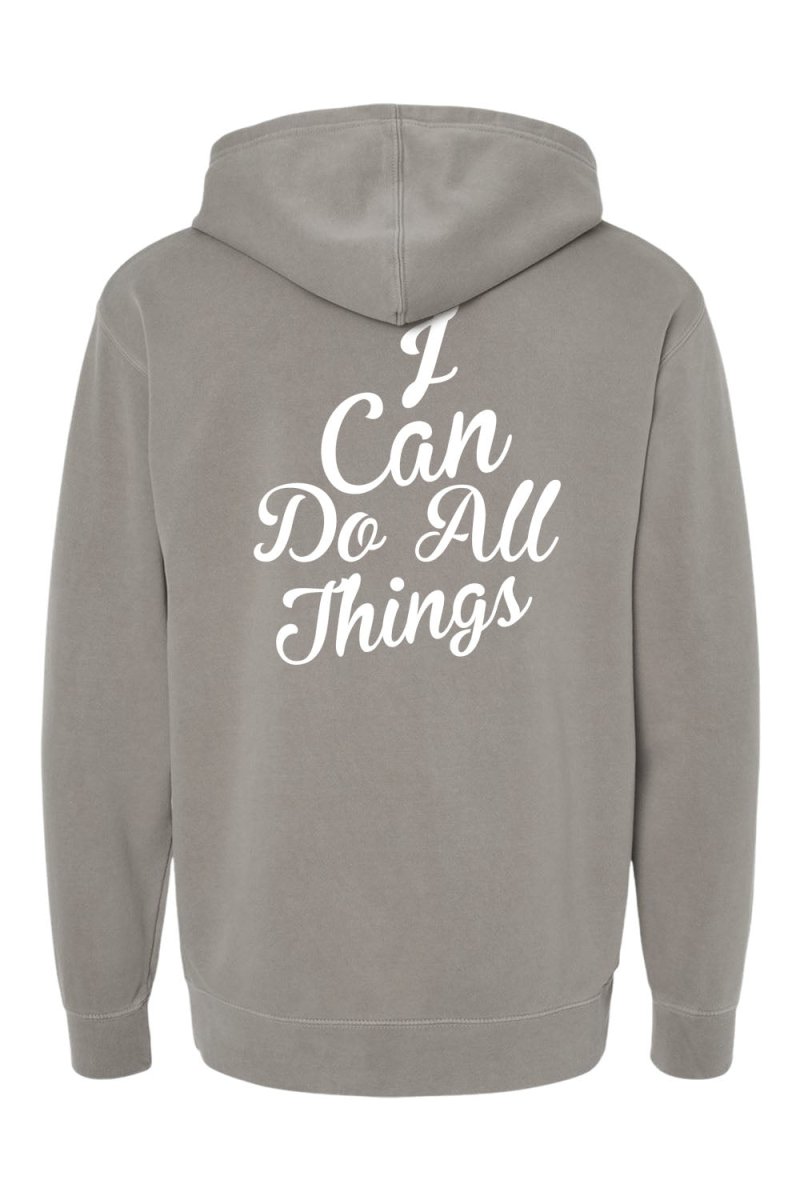 I Can do All Things Unisex Pigment - Dyed Hoodie Sweatshirt - Shepherds Shelf