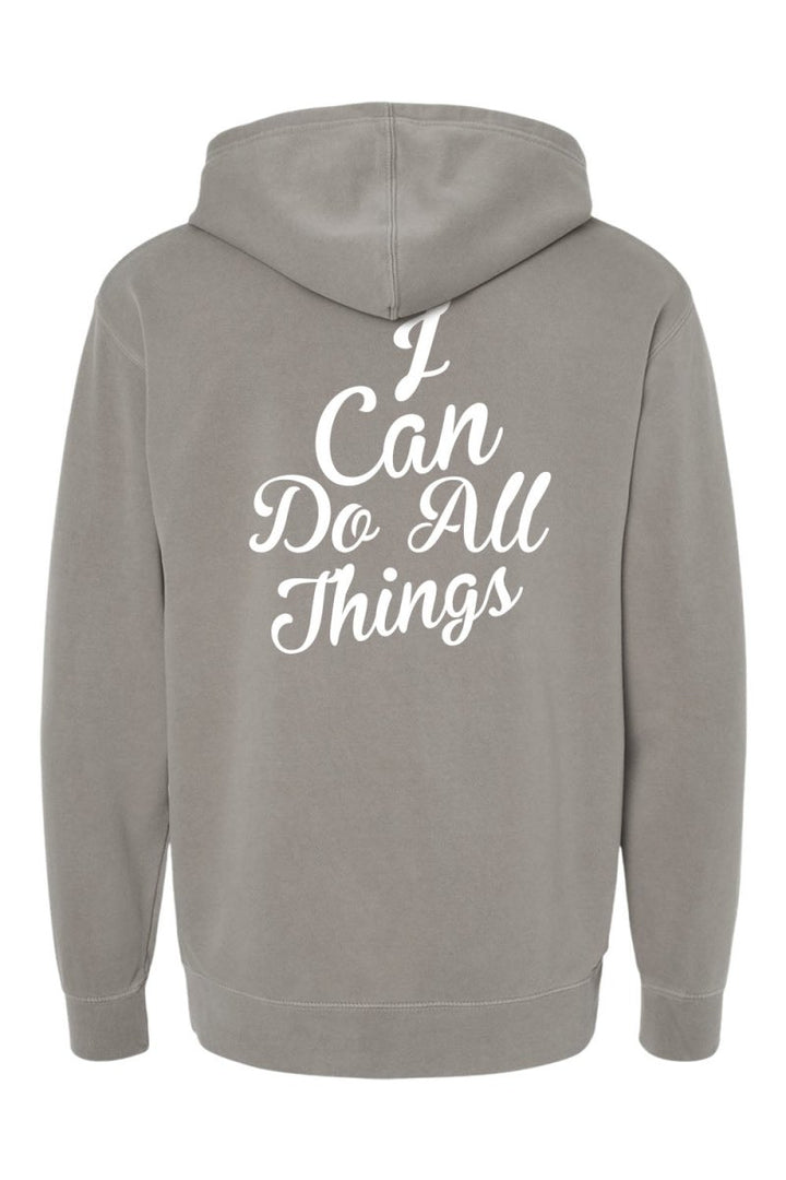I Can do All Things Unisex Pigment - Dyed Hoodie Sweatshirt - Shepherds Shelf
