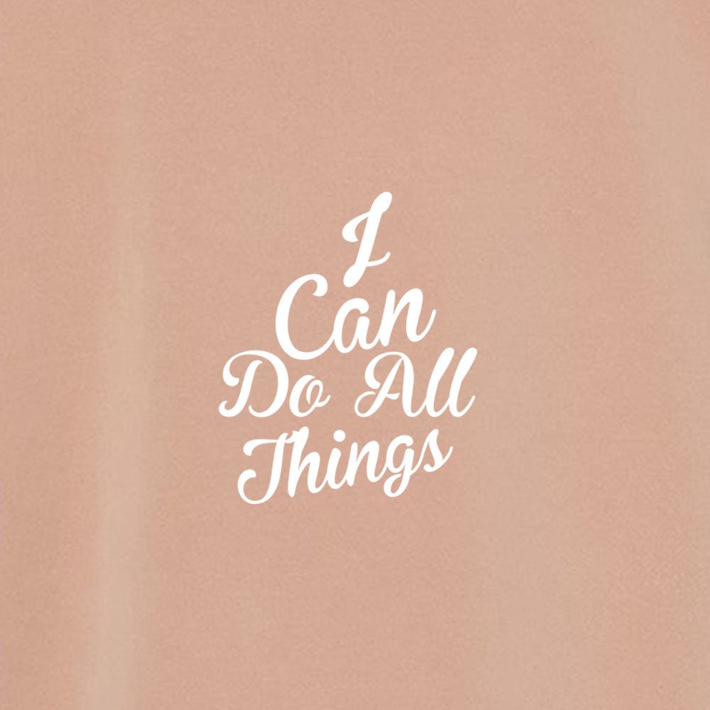 I Can do All Things Unisex Pigment - Dyed Hoodie Sweatshirt - Shepherds Shelf