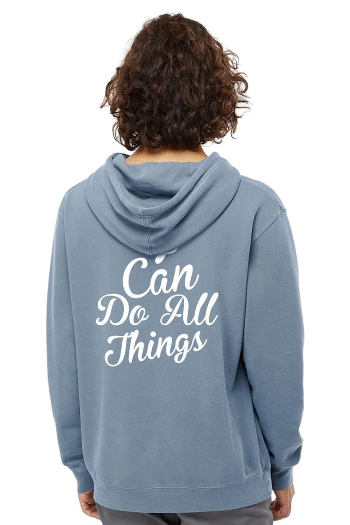 I Can do All Things Unisex Pigment - Dyed Hoodie Sweatshirt - Shepherds Shelf
