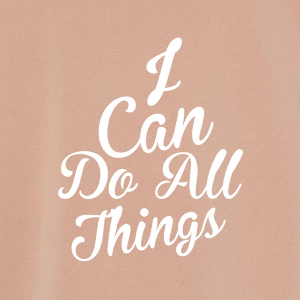 I Can do All Things Unisex Pigment - Dyed Hoodie Sweatshirt - Shepherds Shelf
