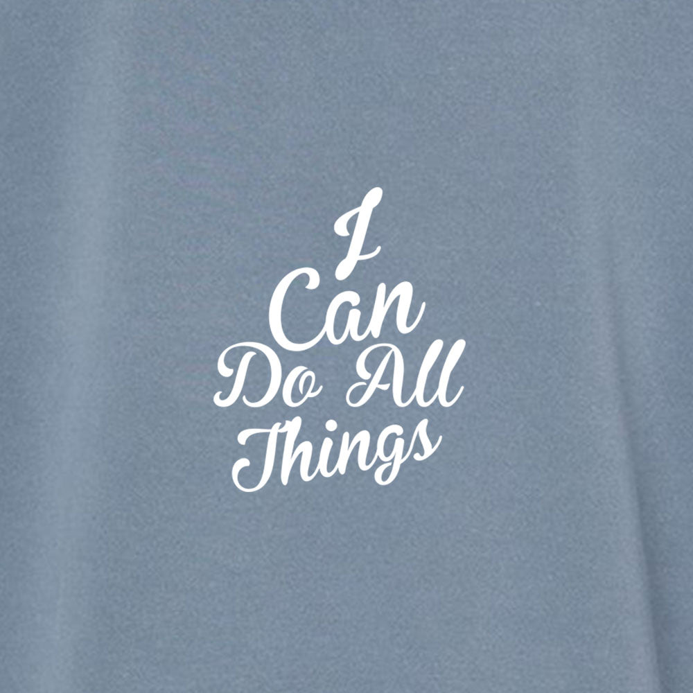 I Can do All Things Unisex Pigment - Dyed Hoodie Sweatshirt - Shepherds Shelf