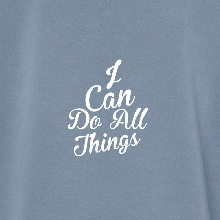 I Can do All Things Unisex Pigment - Dyed Hoodie Sweatshirt - Shepherds Shelf