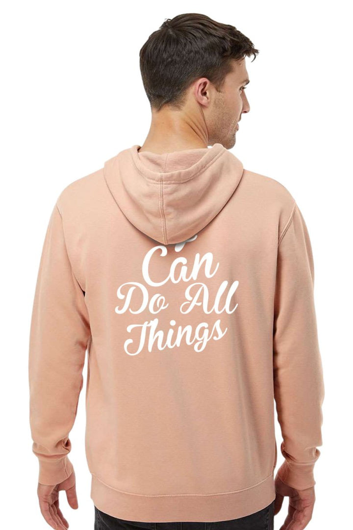 I Can do All Things Unisex Pigment - Dyed Hoodie Sweatshirt - Shepherds Shelf